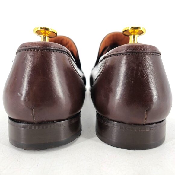 Vintage NEW Bruno Magli Italy Men 10 Brown Leather Dress Shoes Loafers Old Stock main image 11